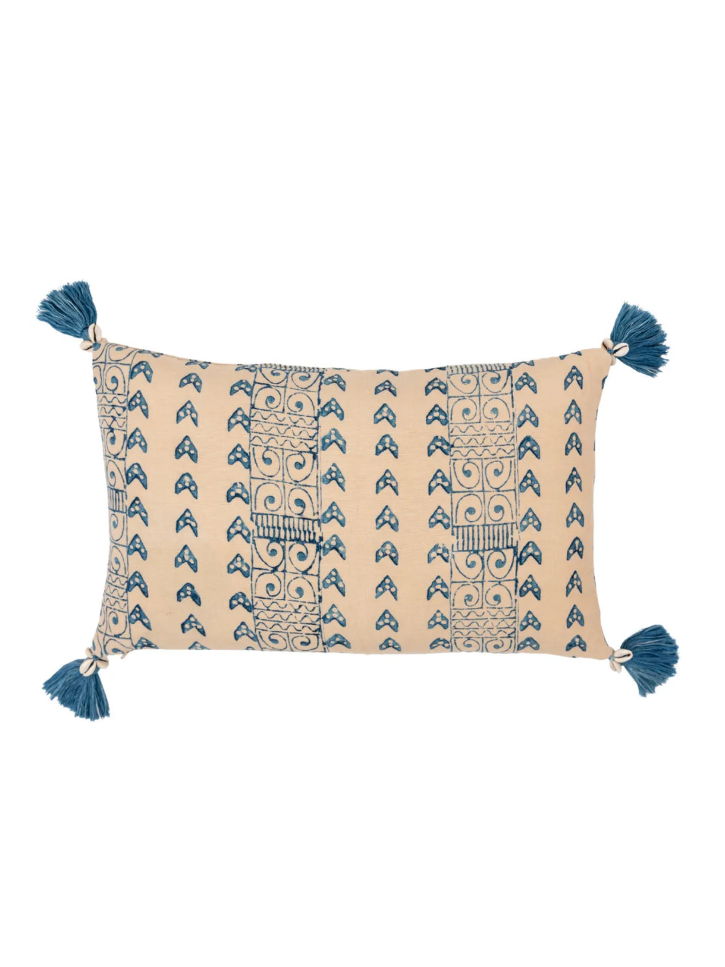 Zambia Blue Petit Lumbar Pillow Cover